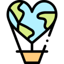 world,ecology and environment,travel,transportation,flight,planet,air balloon,heart shaped ok 